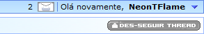 Caixa de entrada com mensagens novas